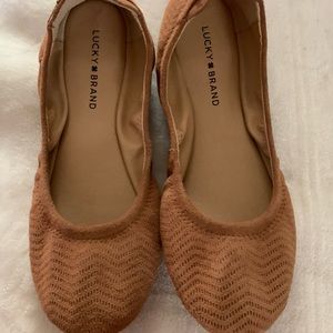 Tan Suede Ballet Flats✨